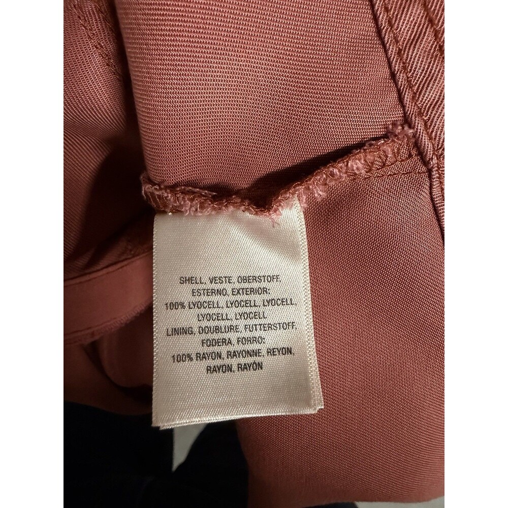 Holding Horses Anthropologie Shirt Dress Size 8 Mauve Lyocell Button Front - Picture 7 of 8
